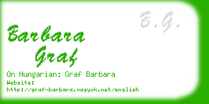 barbara graf business card